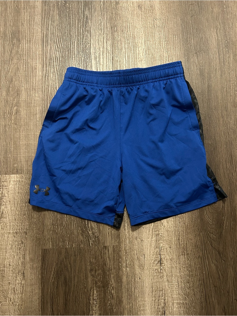 under armour bright blue athletic shorts sporty